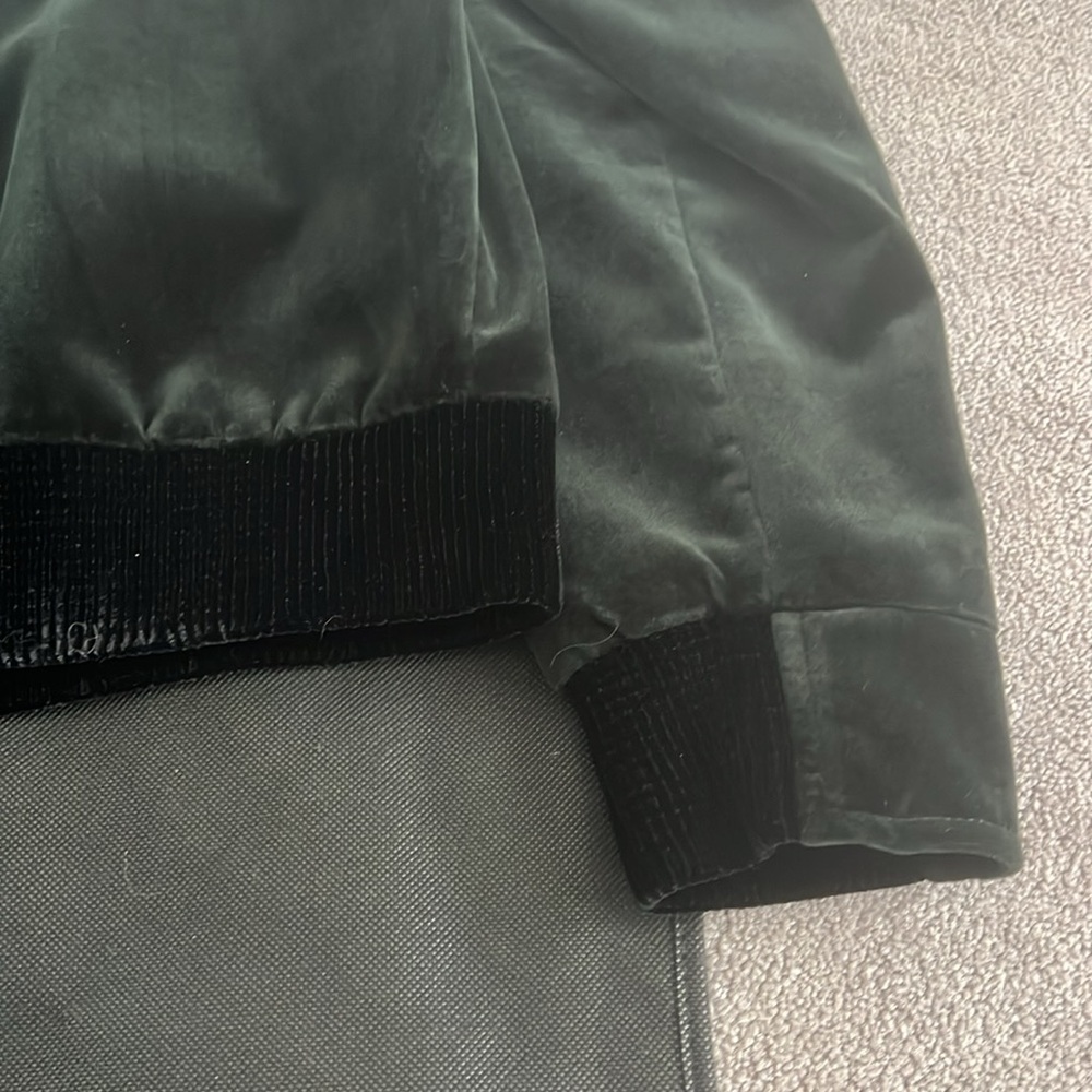 Saint Laurent Men's Velvet Logo Teddy Jacket - Picture 14 of 16